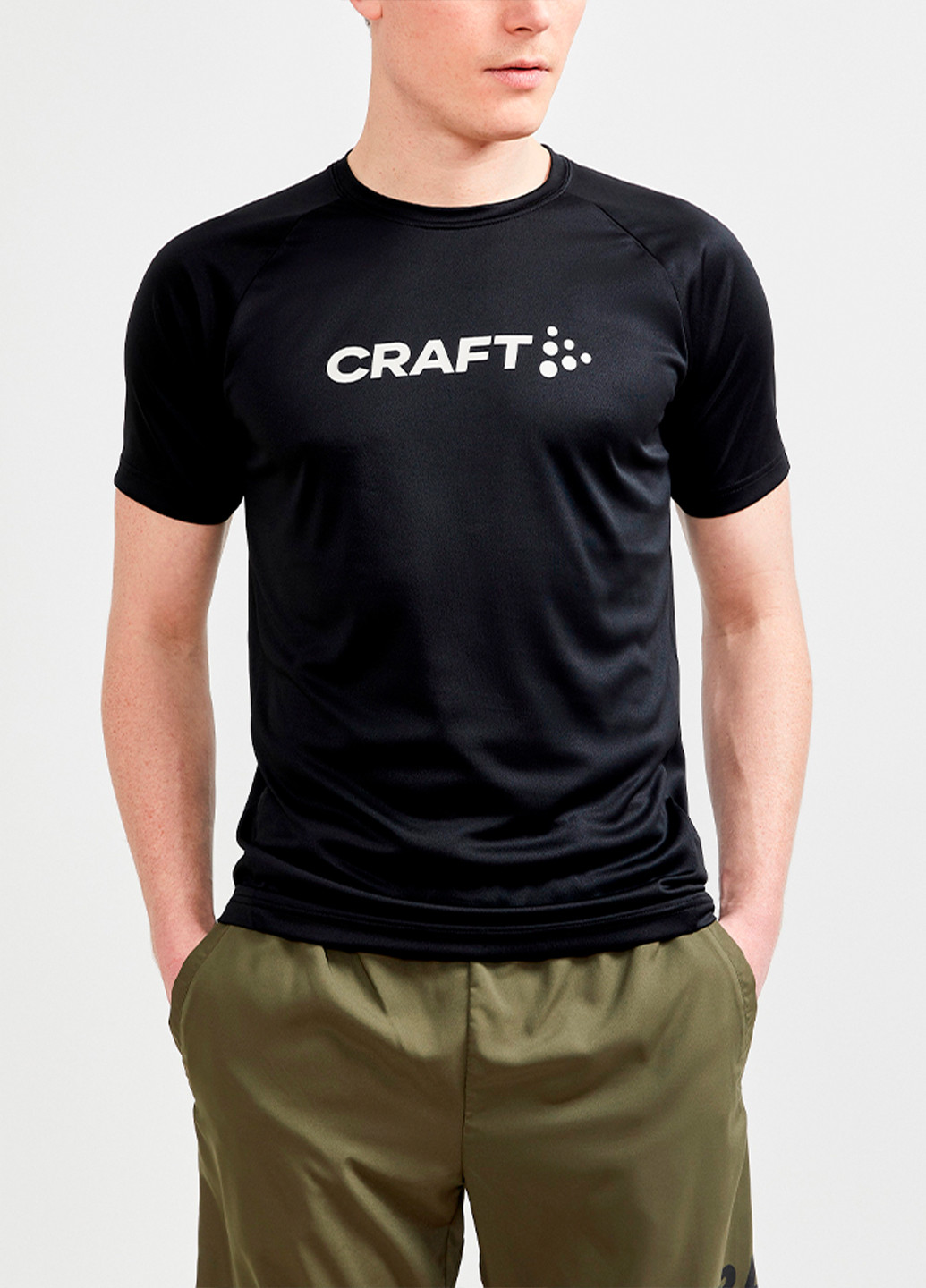Черная мужская футболка Craft Core Unify Logo Tee