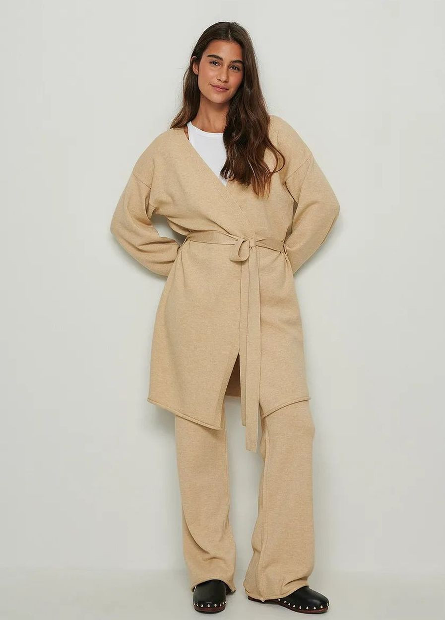 Светло-бежевый кардиган NA-KD