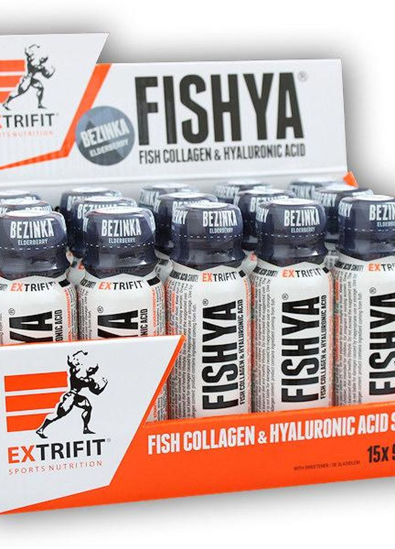Колаген рибного походження Shot Fishya 15 x 90 ml (Elderberry) Extrifit (267809151)