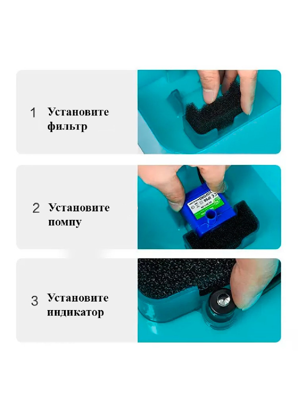 Питьевой фонтанчик поилка автопоилка посуда для кошек собак животных с фильтром USB 2 л 16х16х12.5 см (475735-Prob) Unbranded (270827887)