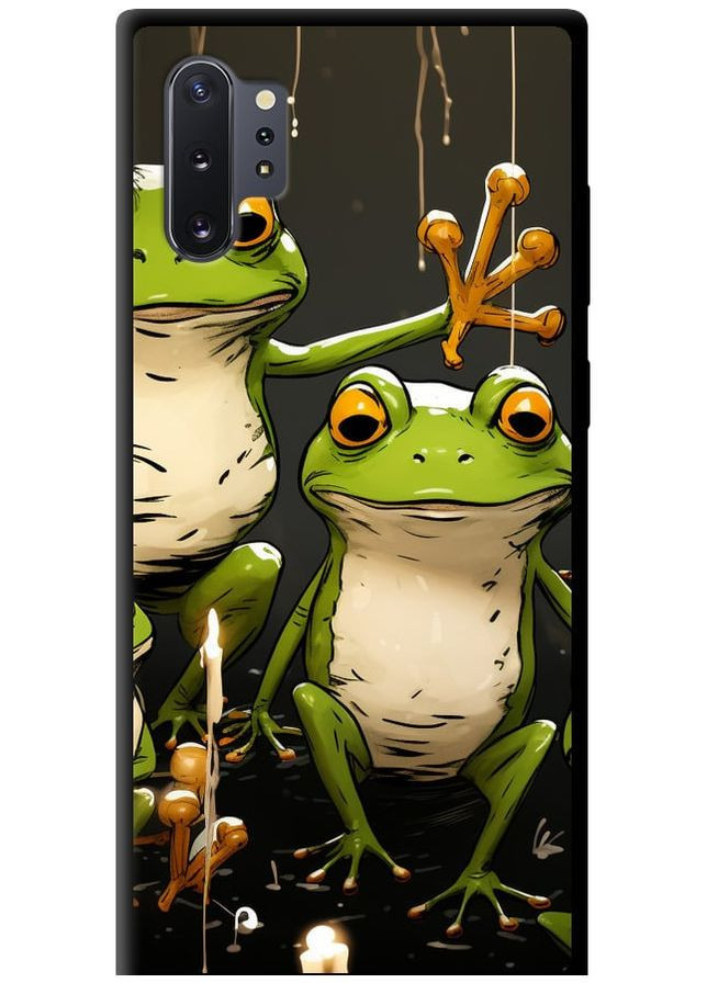 TPU чорний чохол 'Жабки 2' для Endorphone Samsung Galaxy Note 10 Plus (266908395)