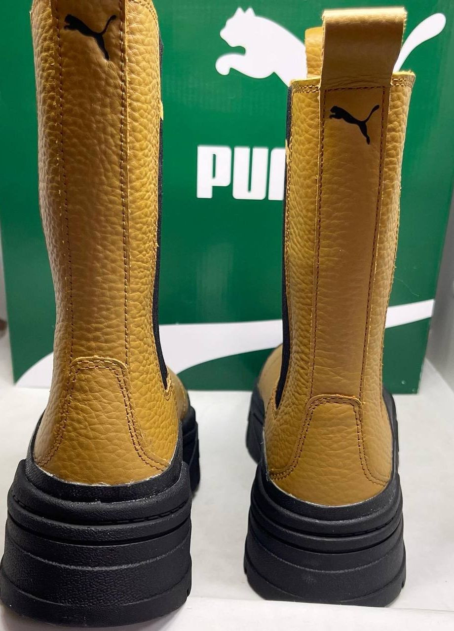 женские (оригинал) mayze stack casual chelsea boot brown Puma