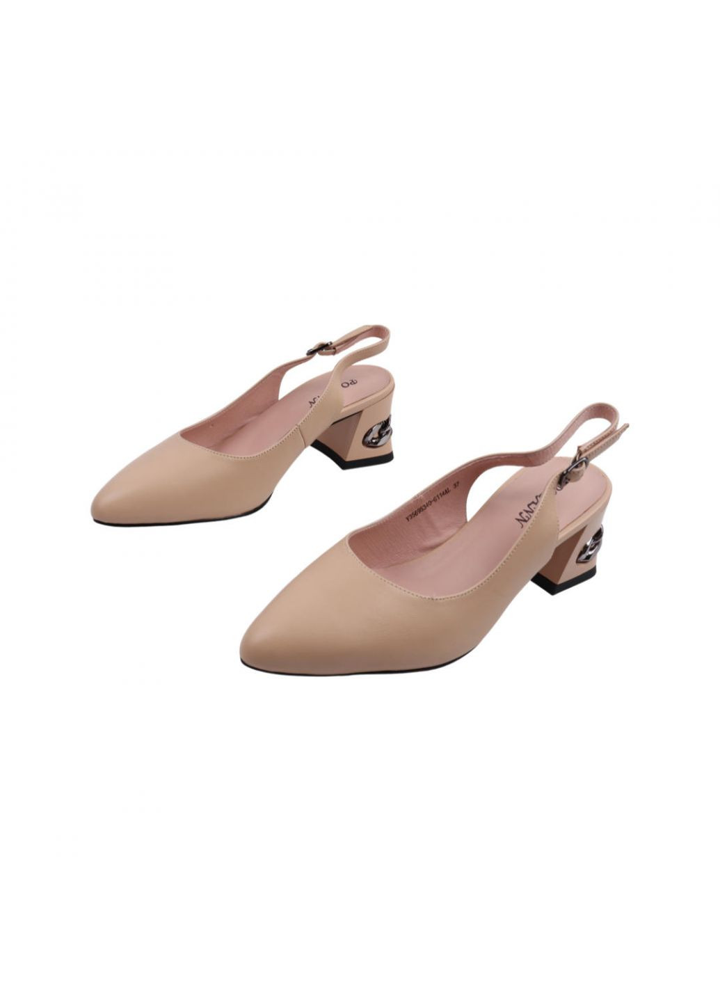 Туфлі жіночі бежеві натуральна шкіра Polann 204-22lt (257439604)