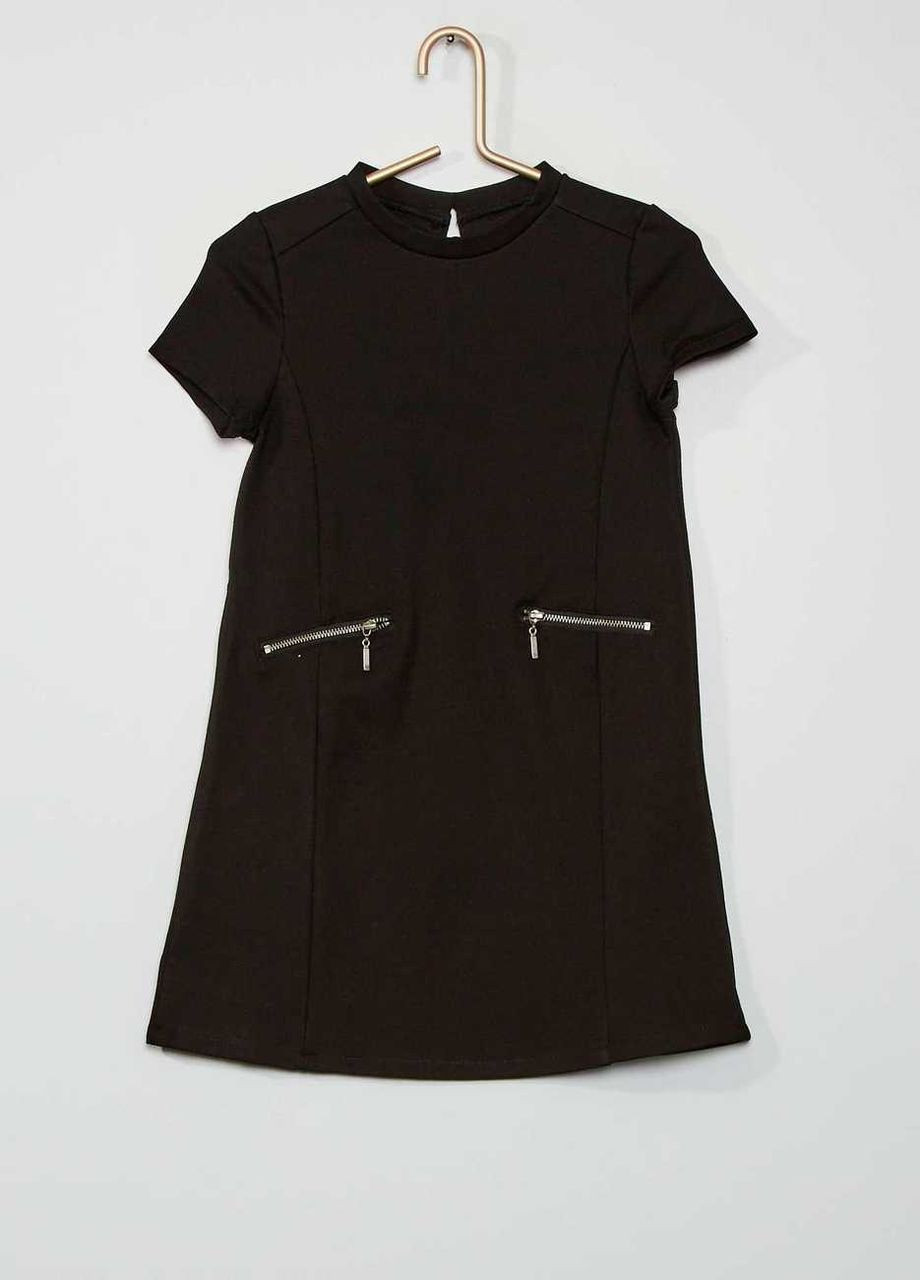 Чёрное платье демисезон,черний, Kiabi (264643565)