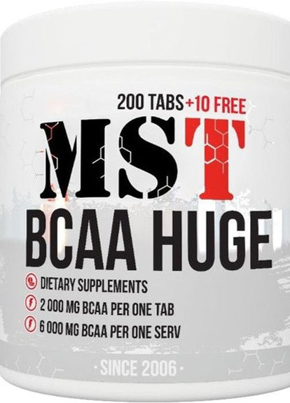 BCAA Huge 210 Tabs MST Nutrition (257342678)