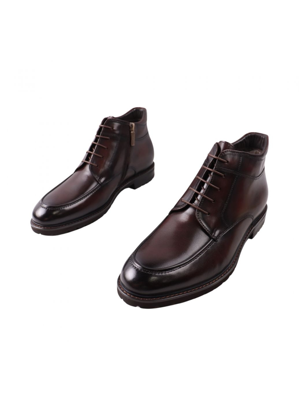 Коричневые ботинки мужские lido marinozi кабировые натуральная кожа Lido Marinozzi