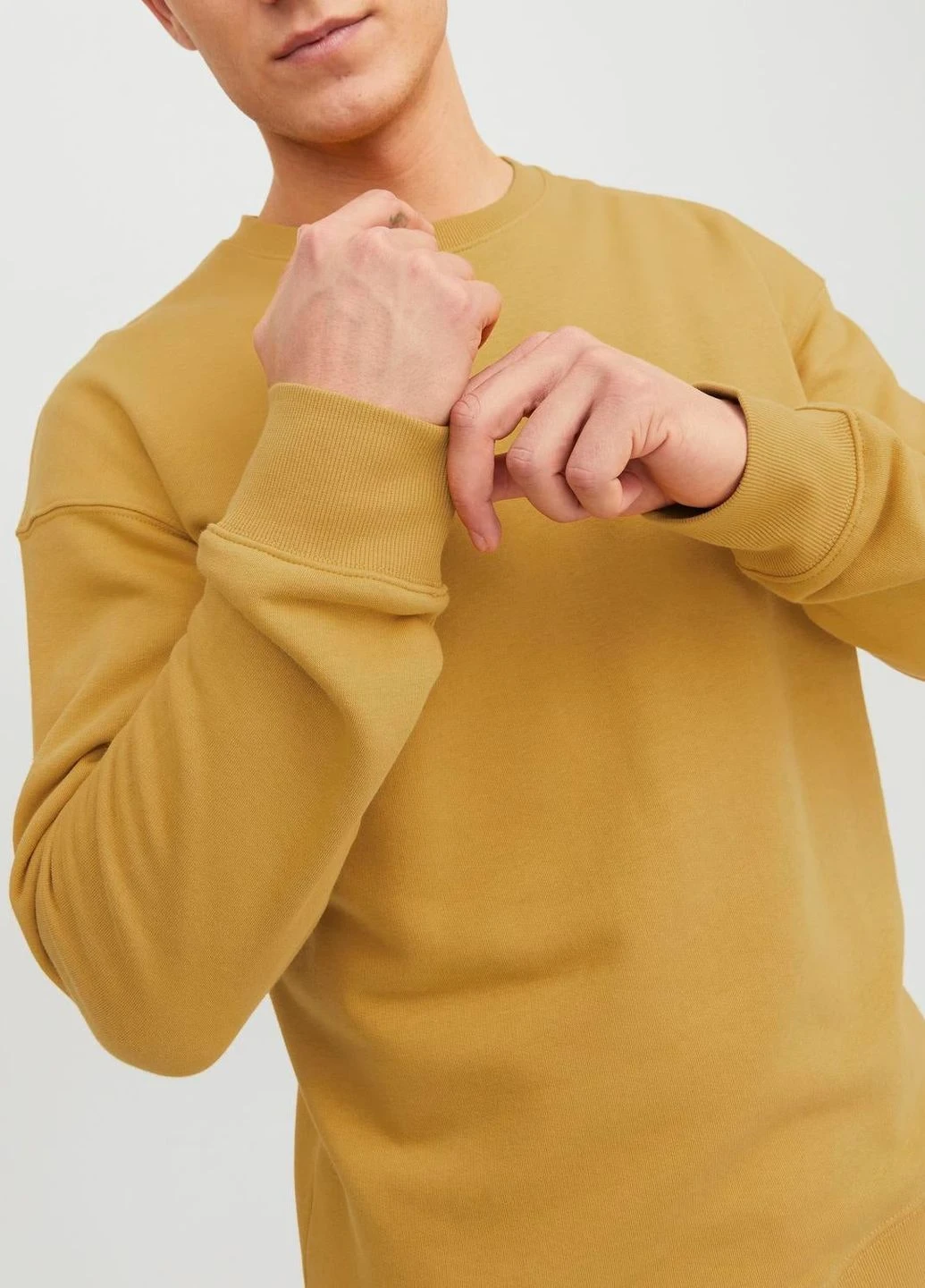 Горчичный свитшот флис,горчичный,jack&jones Jack & Jones (274232483)