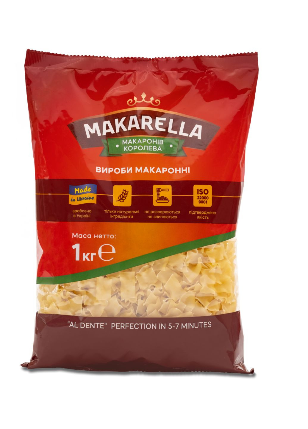 Макаронные изделия Лапша волнистая MAKARELLА 1 кг (4820055302050) Makarella (266991107)