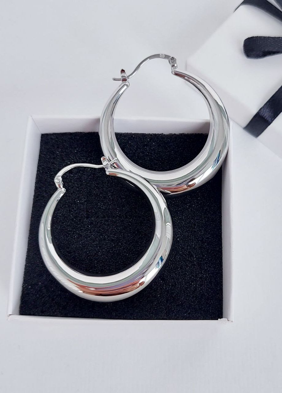 Серьги кольца женские широкие 38 мм DeKolie (269462606)