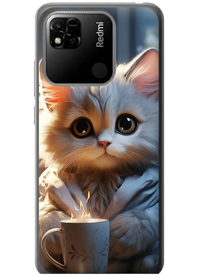 2D пластиковий чохол 'Білий кіт' для Endorphone Xiaomi Redmi 10A (265398772)