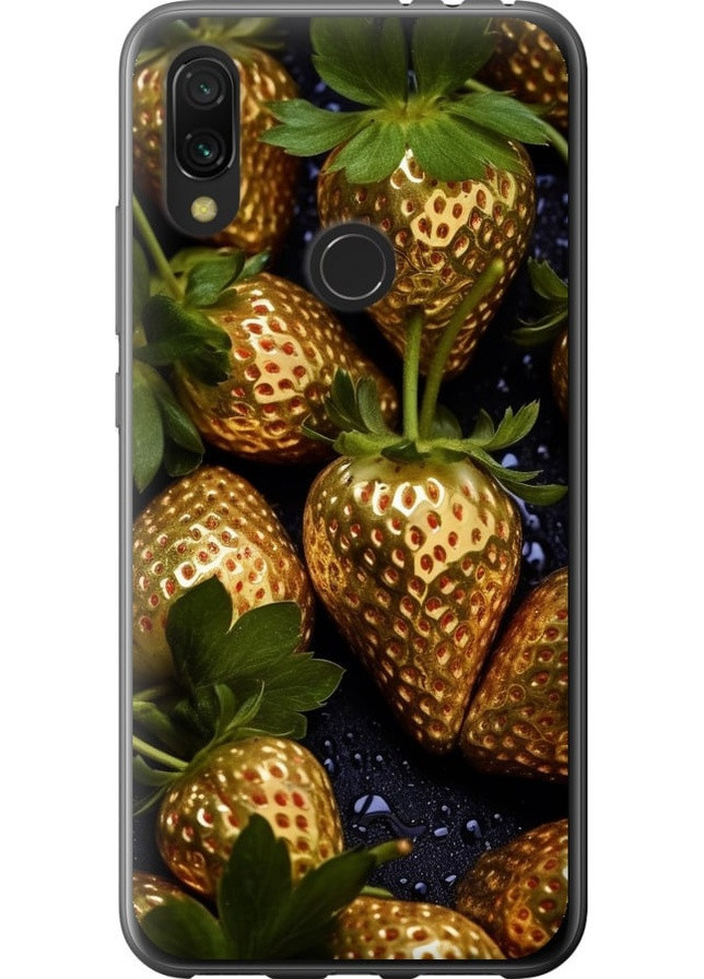 2D пластиковый чехол 'Золотая клубника' для Endorphone Xiaomi Redmi 7 (259321447)