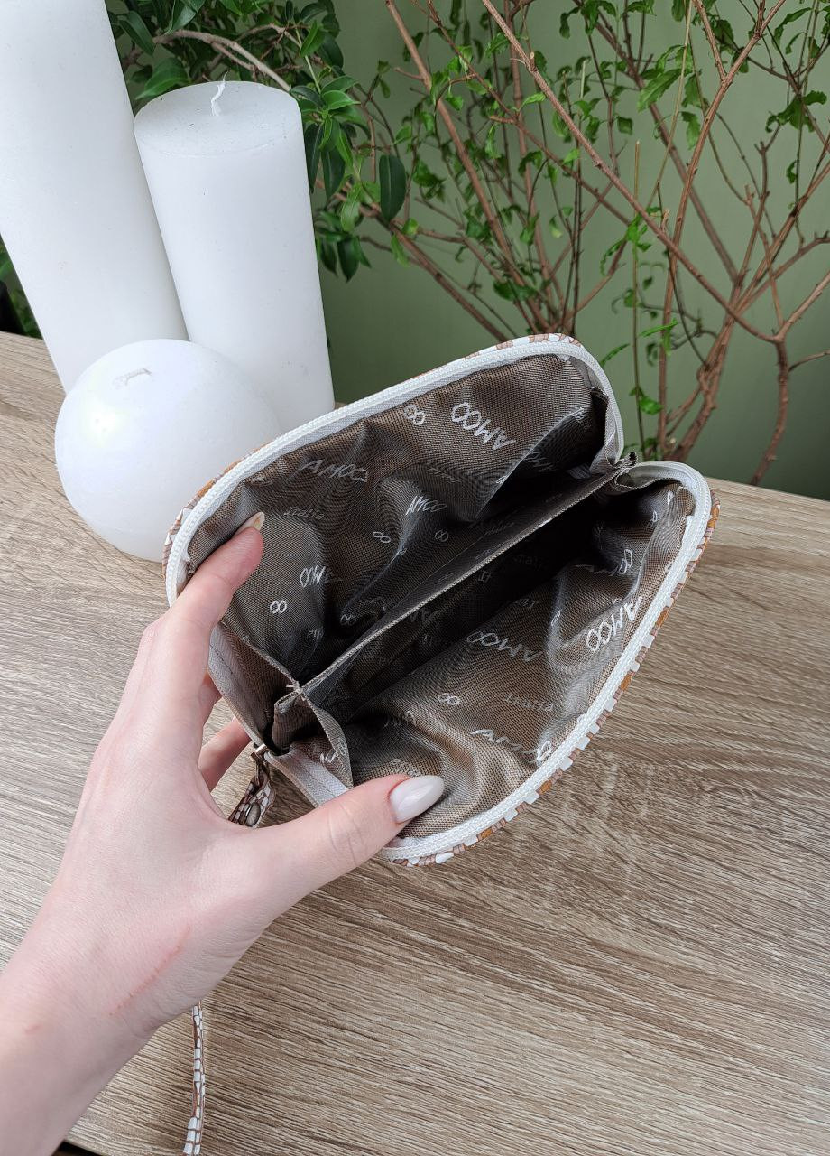 Косметичка из натуральной кожи на два отделения с ручкой VI&VA (258996237)