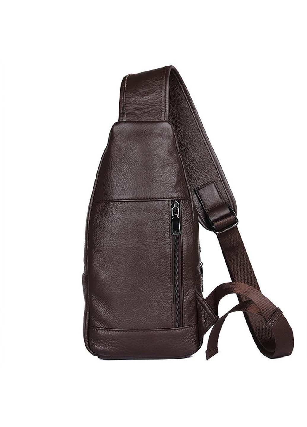 Кожаный коричневый рюкзак-слинг jd4004c John McDee (263776817)