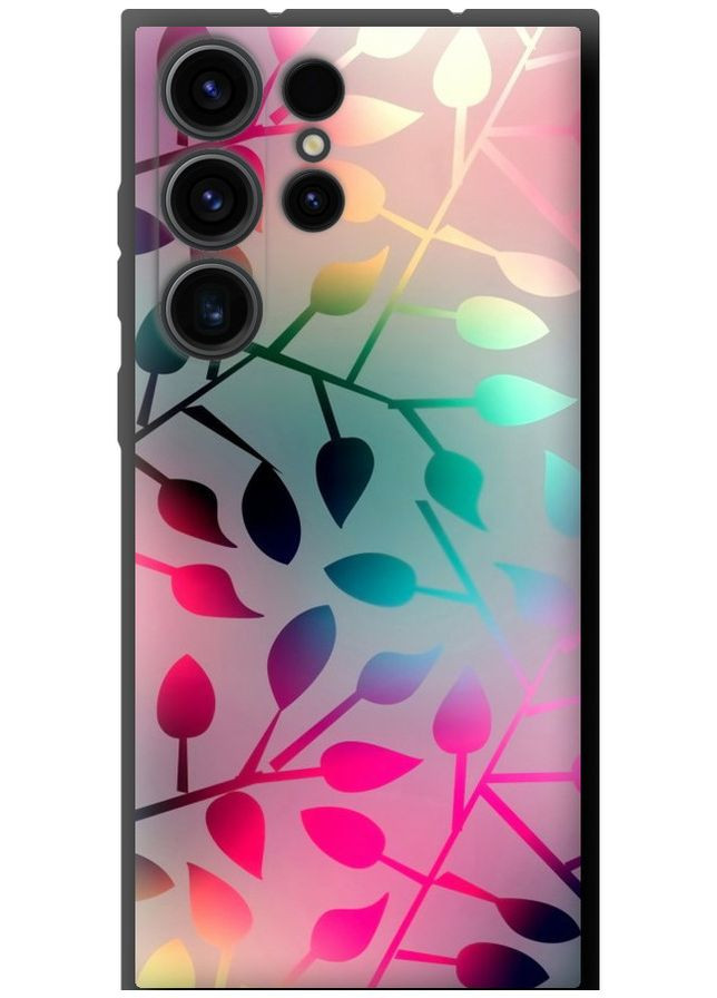 TPU чорний чохол 'Листя' для Endorphone Samsung Galaxy S23 Ultra (262978161)