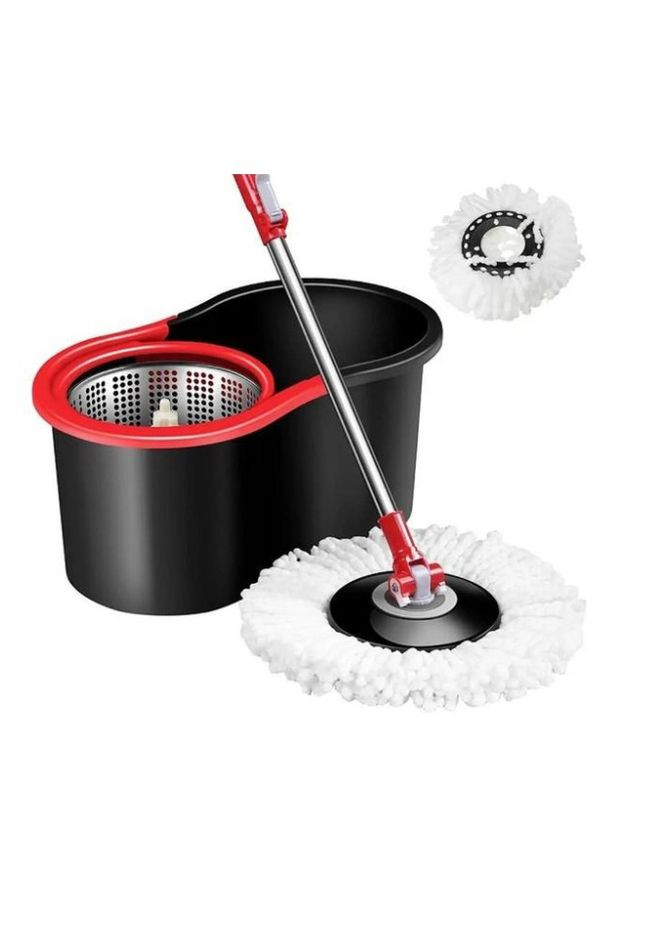 Швабра и ведро Spin Mop 360° с автоматическим отжимом /Черно-красний No Brand (276461513)