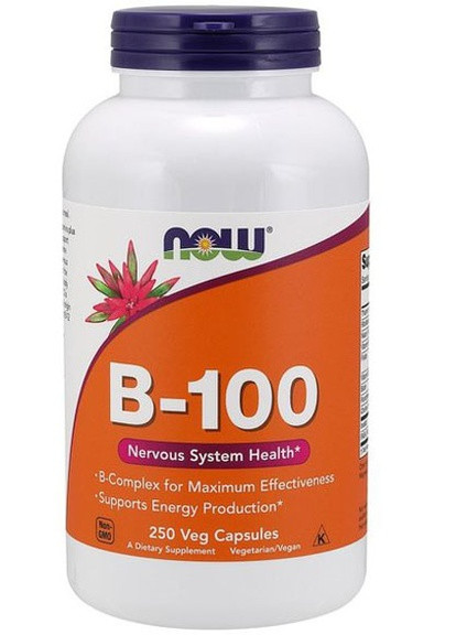 Vitamin B-100 250 Veg Caps Now Foods (256720456)