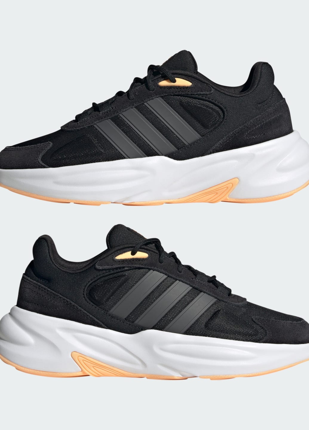 Чорні всесезонні кросівки для бігу ozelle cloudfoam lifestyle adidas