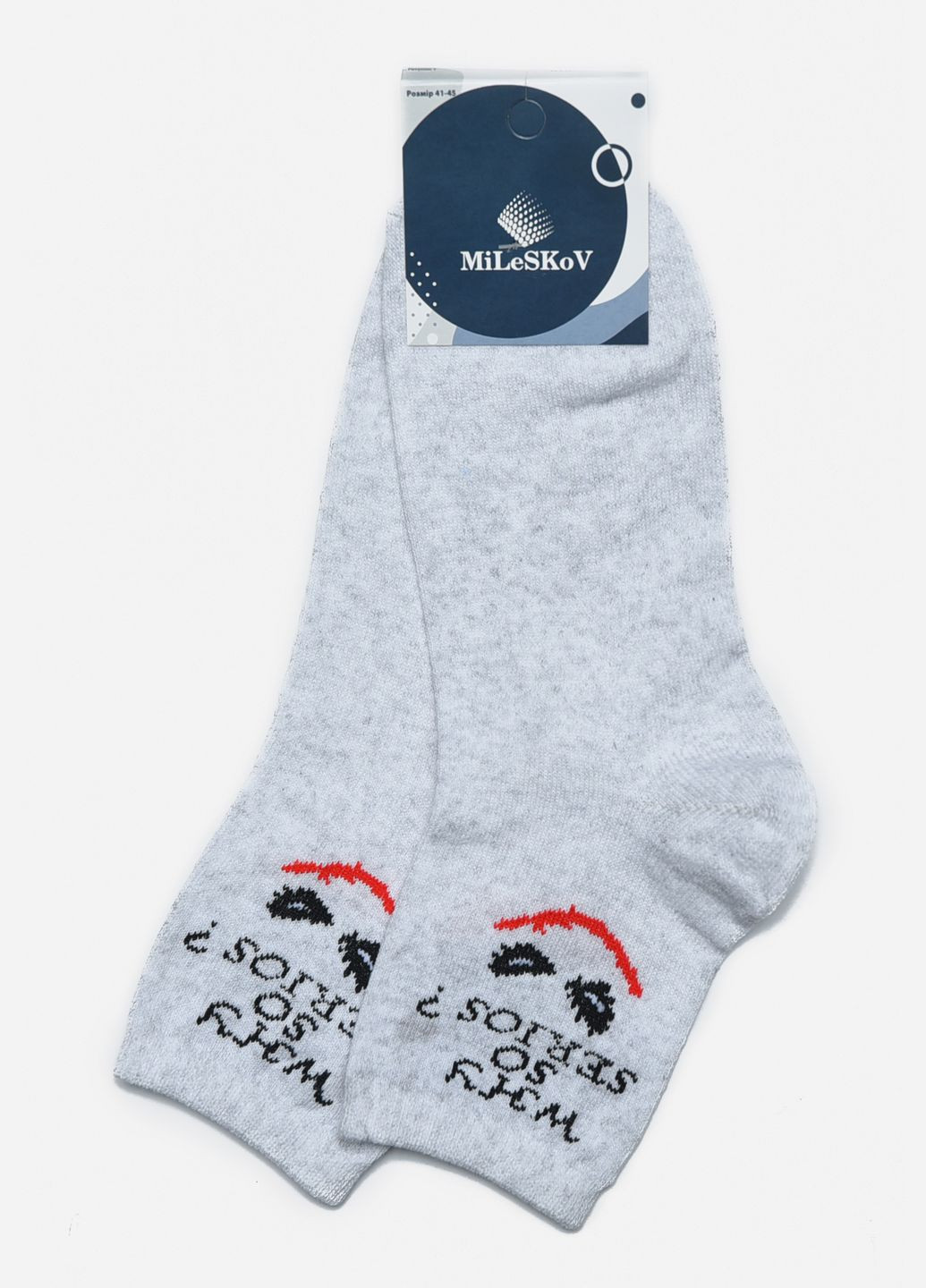 Шкарпетки чоловічі демісезонні сірого кольору Let's Shop (275646271)