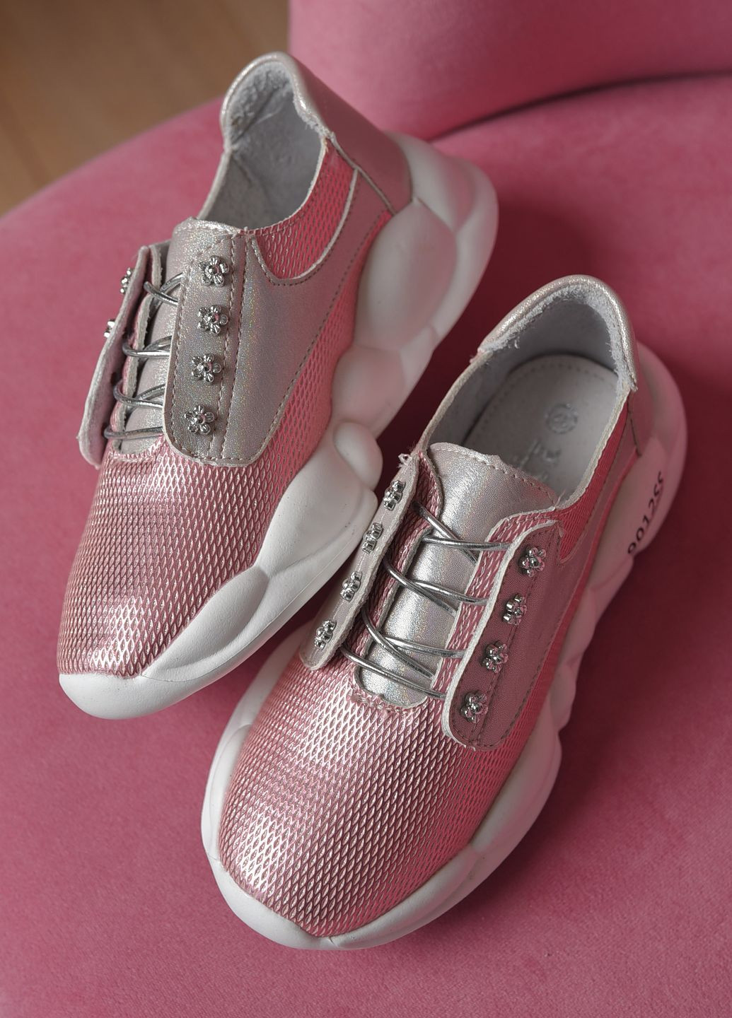 Розовые демисезонные кроссовки детские для девочки демисезонные розового цвета Let's Shop