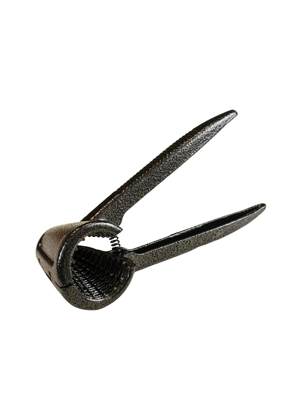Конусный металлический прочный темный орехокол с ребристыми ручками 18.5 см Kitchen Master (263346508)