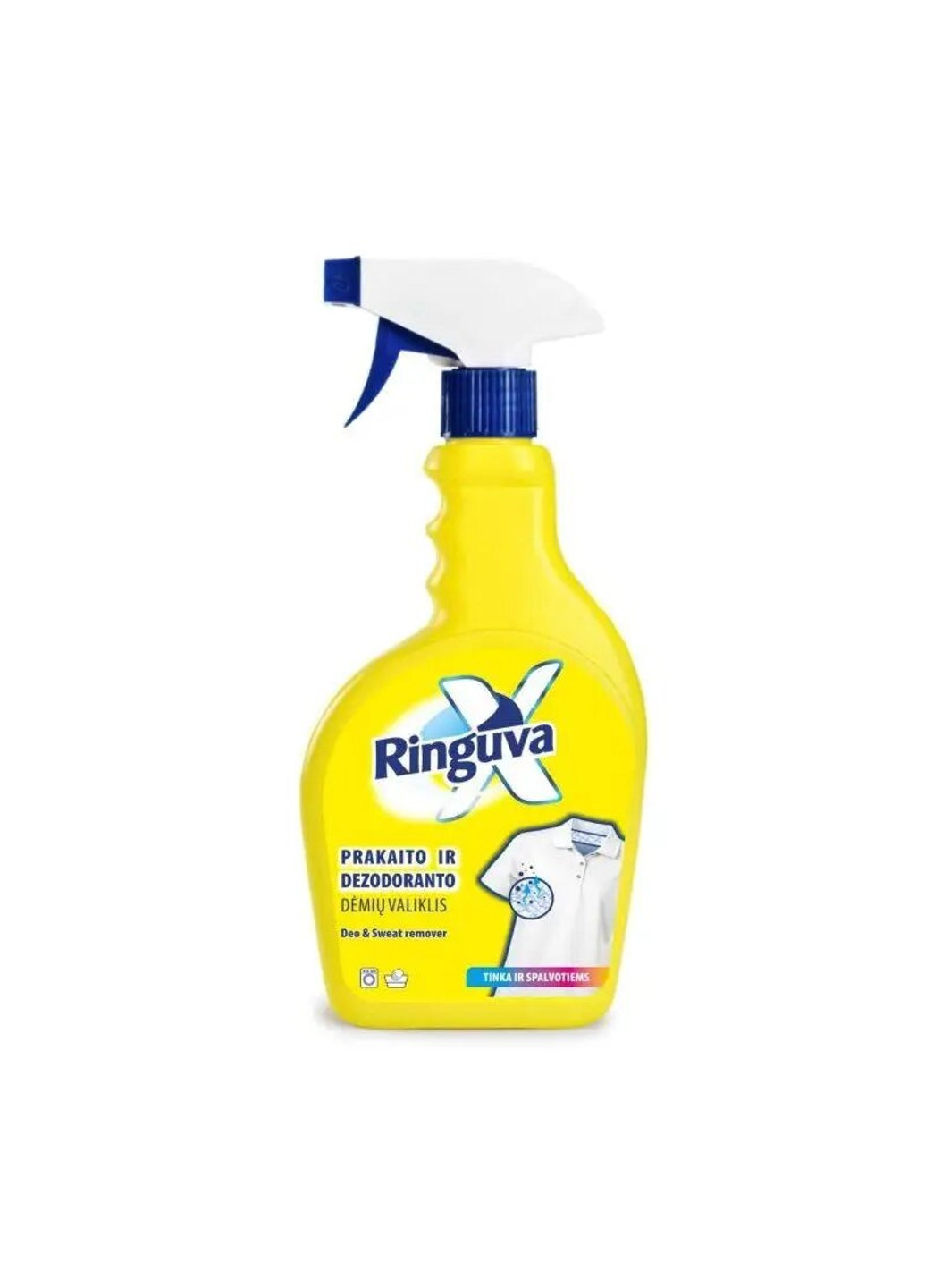 Плямовивідник-спрей від слідів дезодорантів та поту на одязі, 500 ml Ringuva (273444273)