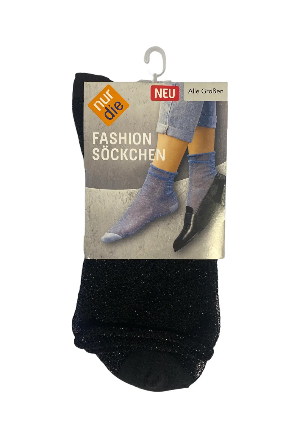 Жіночі шкарпетки Fashion One Size Чорний/Люрекс () Nur Die 615874 (277972832)