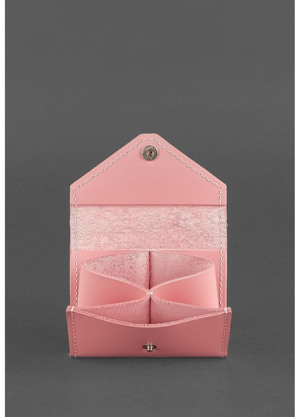Женский Кард-кейс из кожи ручной работы bn-kk-3-pink-peach BlankNote (263519108)