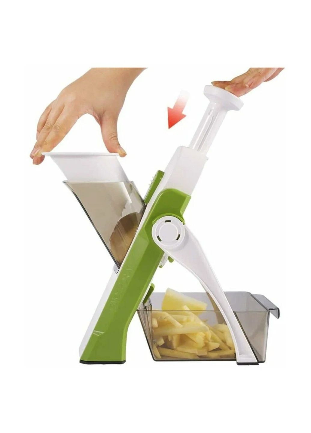 Багатофункціональна овочерізка подрібнювач слайсер терка для нарізки картоплі овочів слайсами кубиками соломкою Brava (266989191)