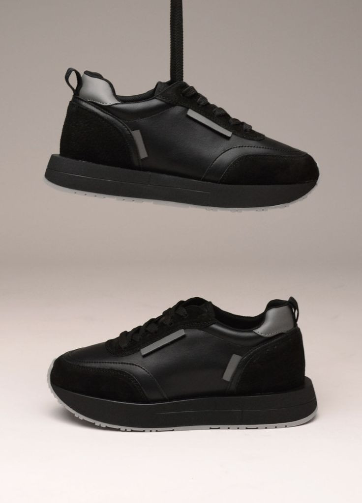 Чорні осінні кросівки 181660 Lonza