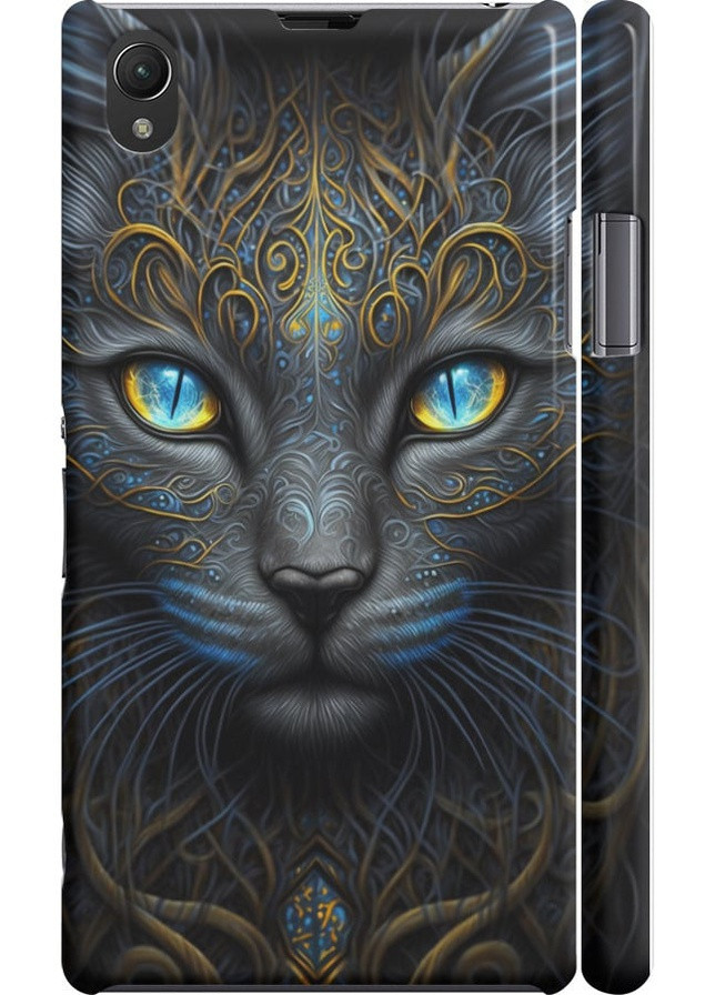 3D пластиковый глянцевый чехол 'Кошка' для Endorphone Sony Xperia Z1 C6902 (257828266)