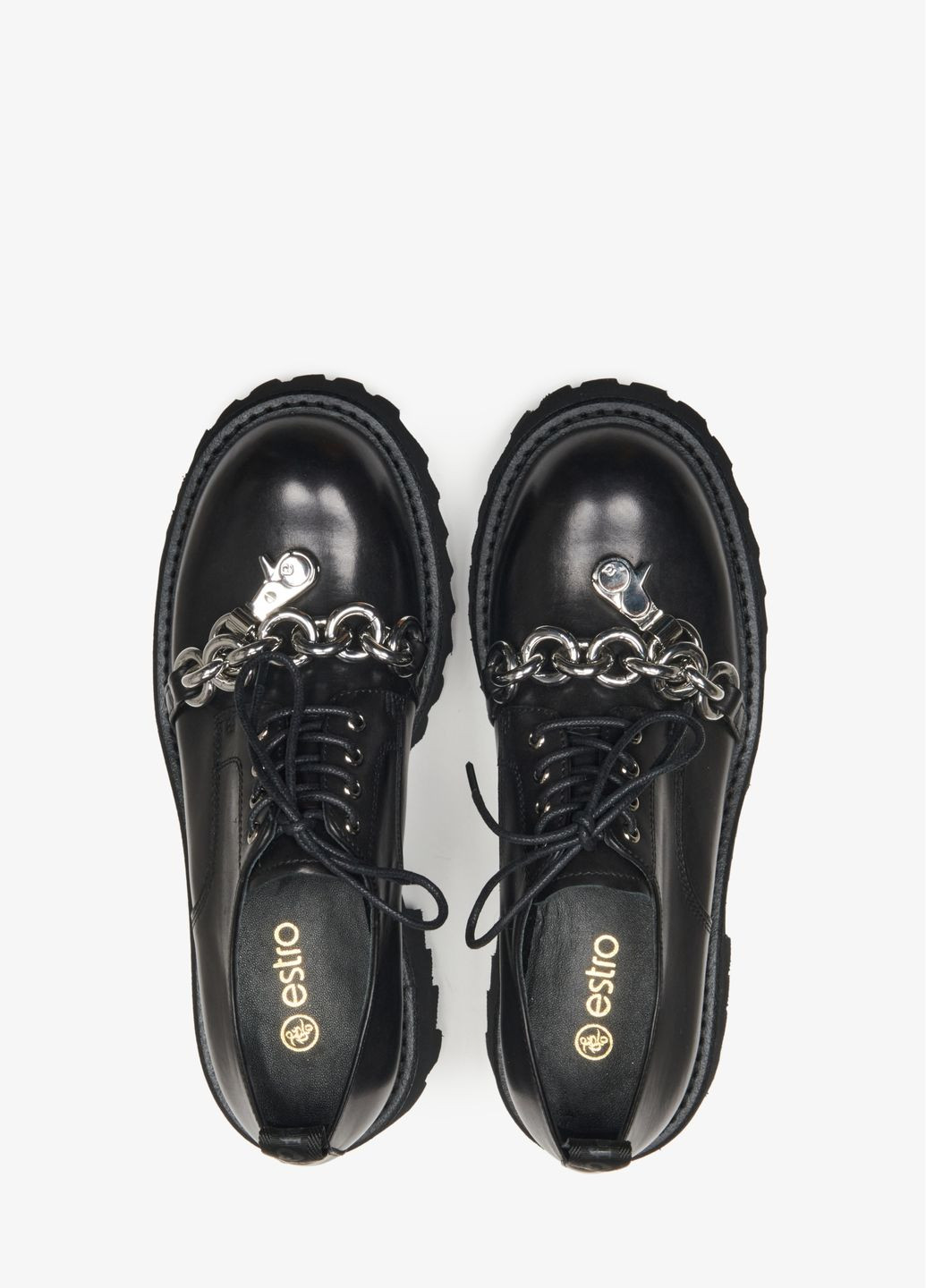 Estro Туфлі, колір чорний чорний з, україна — демісезон (276382676)