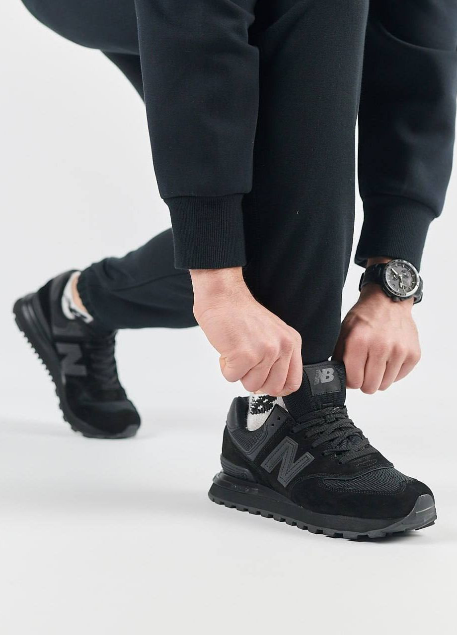 Чорні Осінні кросівки чоловічі, вьетнам New Balance PRM Classic All Black