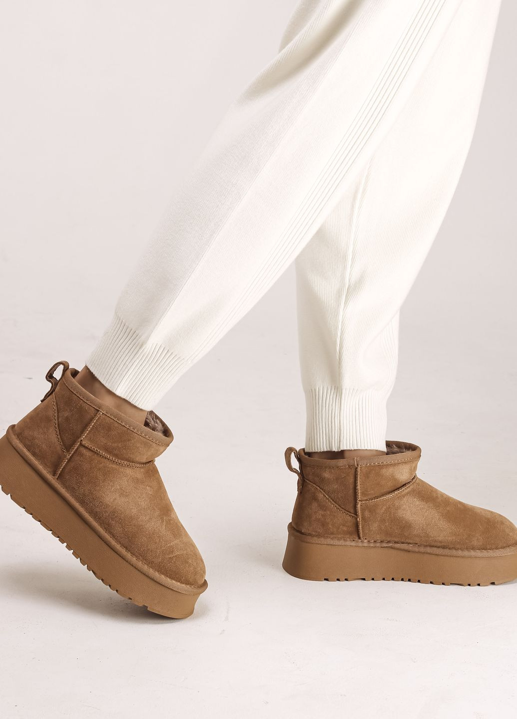 Угги короткие рыжие замша Prima d'Arte (265541266)