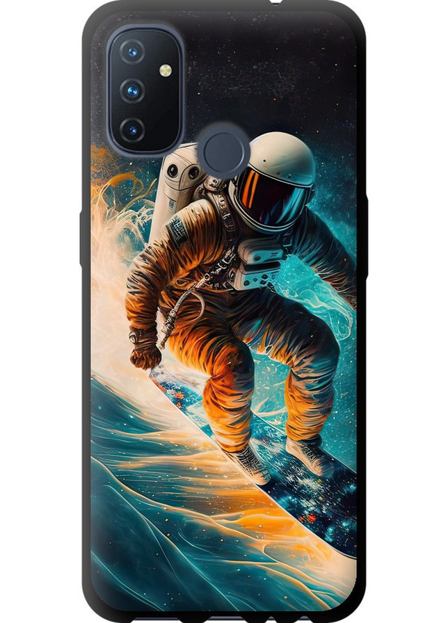 TPU черный чехол 'Сноубордист' для Endorphone OnePlus Nord N100 (258087599)