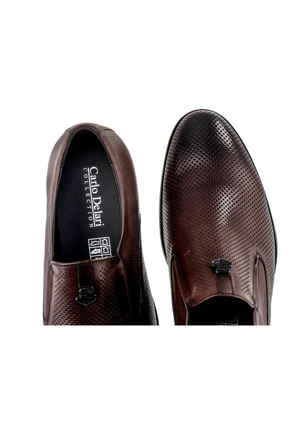 Темно-коричневые туфли Carlo Delari