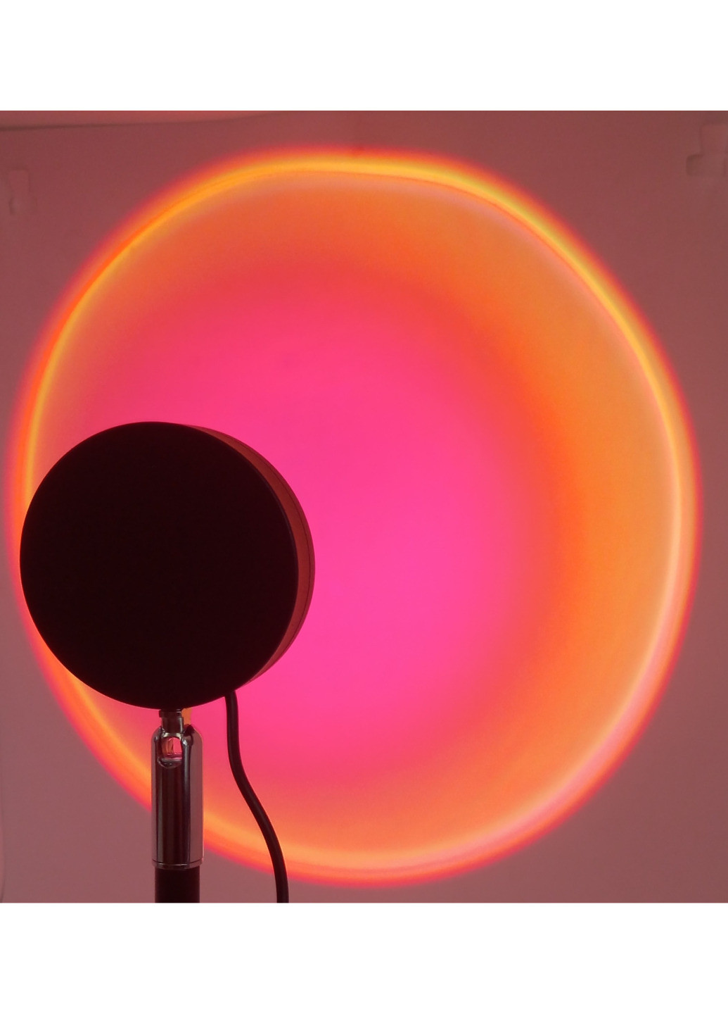 Проекционный светильник лампа с эффектом рассвета и заката с пультом USB ЮСБ 4 режима освещения sunset lamp А8 No Brand (273480965)