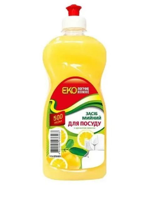 Миючий засіб для посуду Економ з ароматом Лимона 500 мл Пуся (263941983)