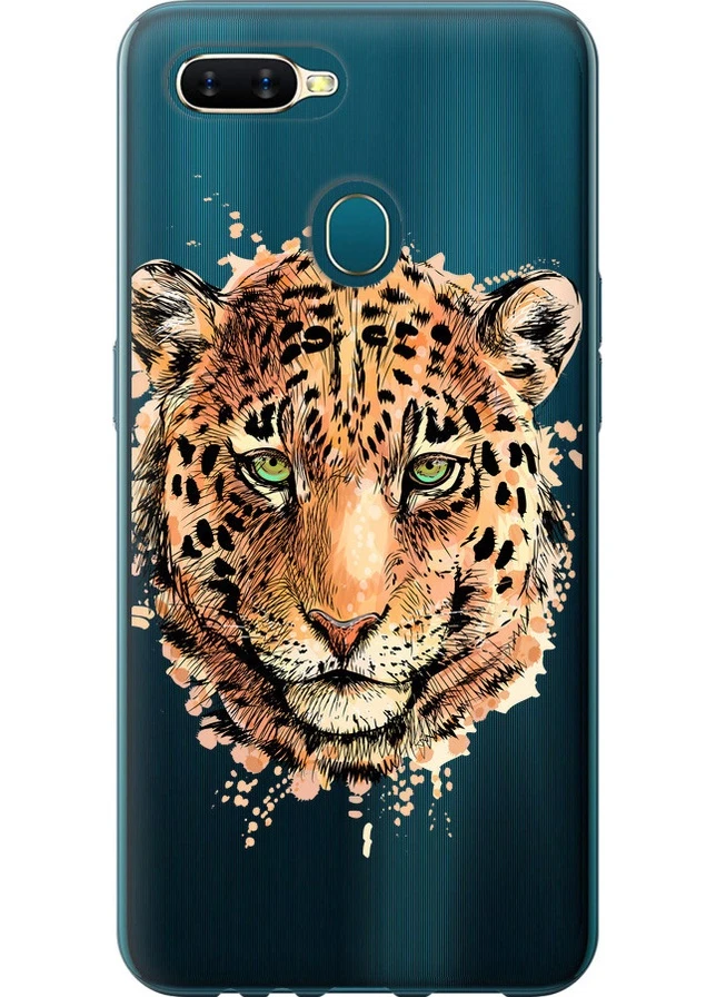 Силиконовый чехол 'Леопард v2' для Endorphone Oppo A12 (258084007)