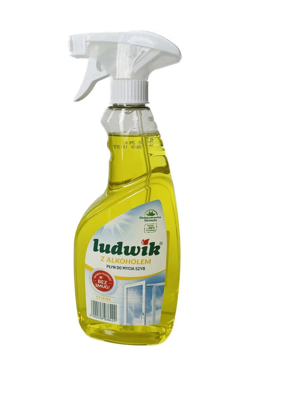 Засіб для миття скла та глазурованої плитки Алкоголь Лимон 600 мл Ludwik (262292362)