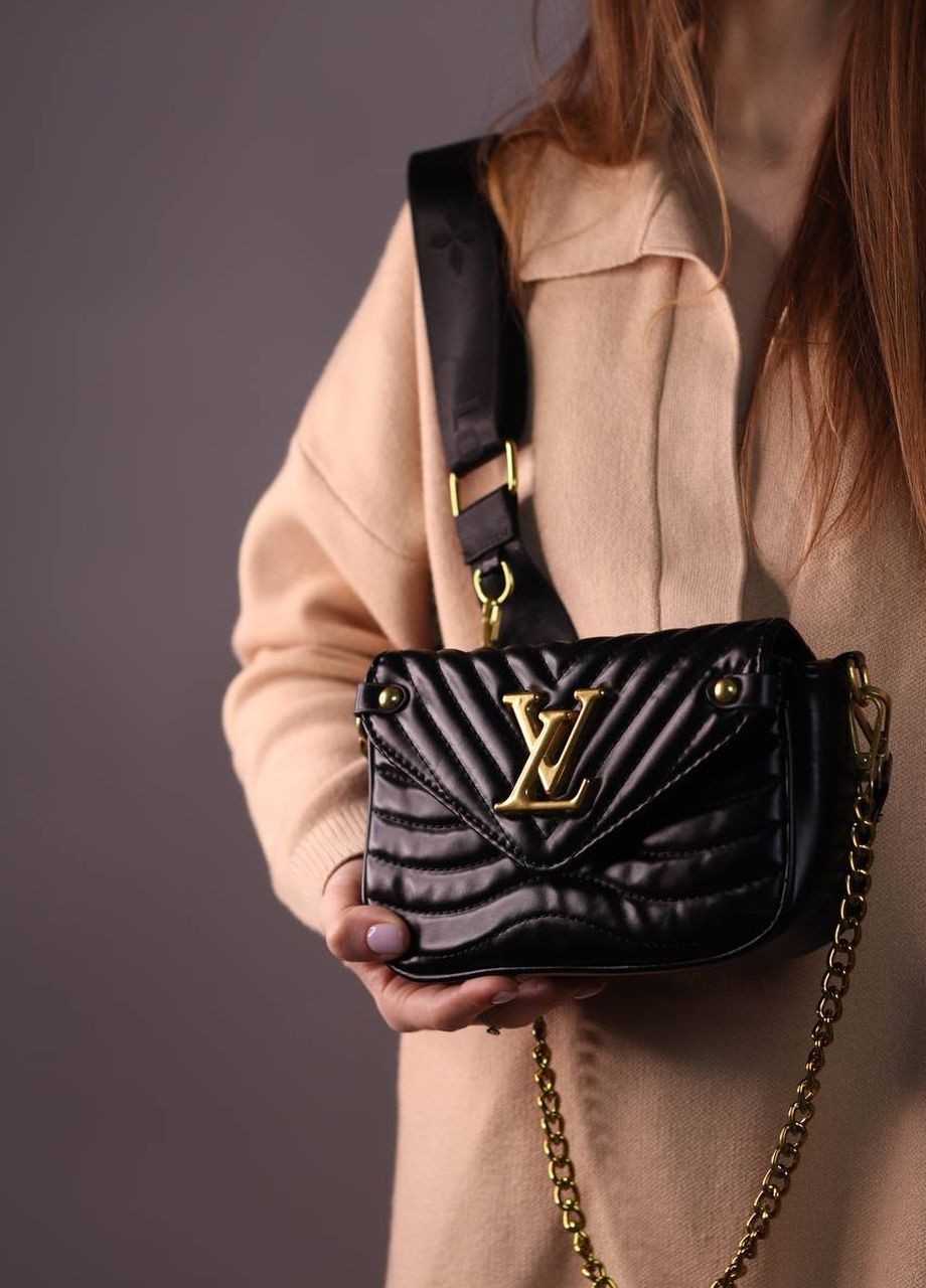 Сумка классическая с лого Louis Vuitton multi pochette black Vakko (260596594)