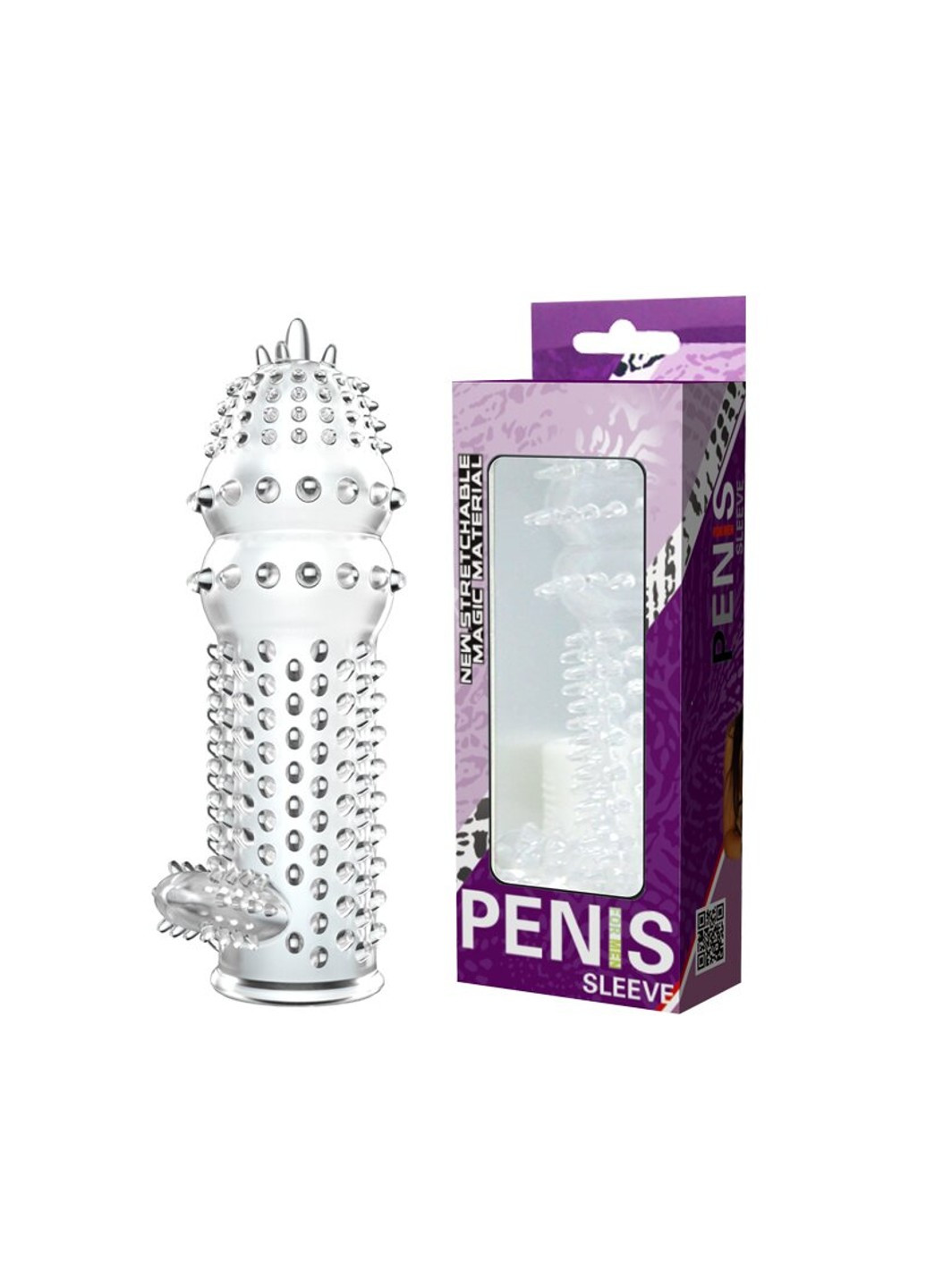 Насадка-презерватив "Penis Sleeve" BI-010045C Langsha (266826289)