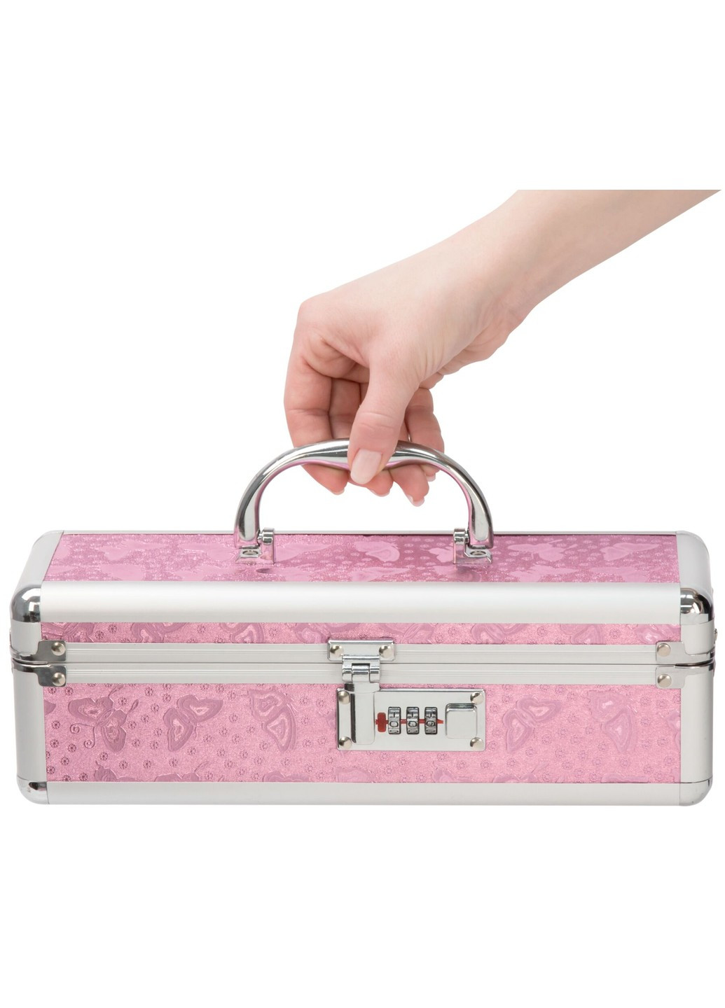 Кейс для зберігання секс-іграшок BMS Factory - The Toy Chest Lokable Vibrator Case Pink з кодовим за PowerBullet (257550426)