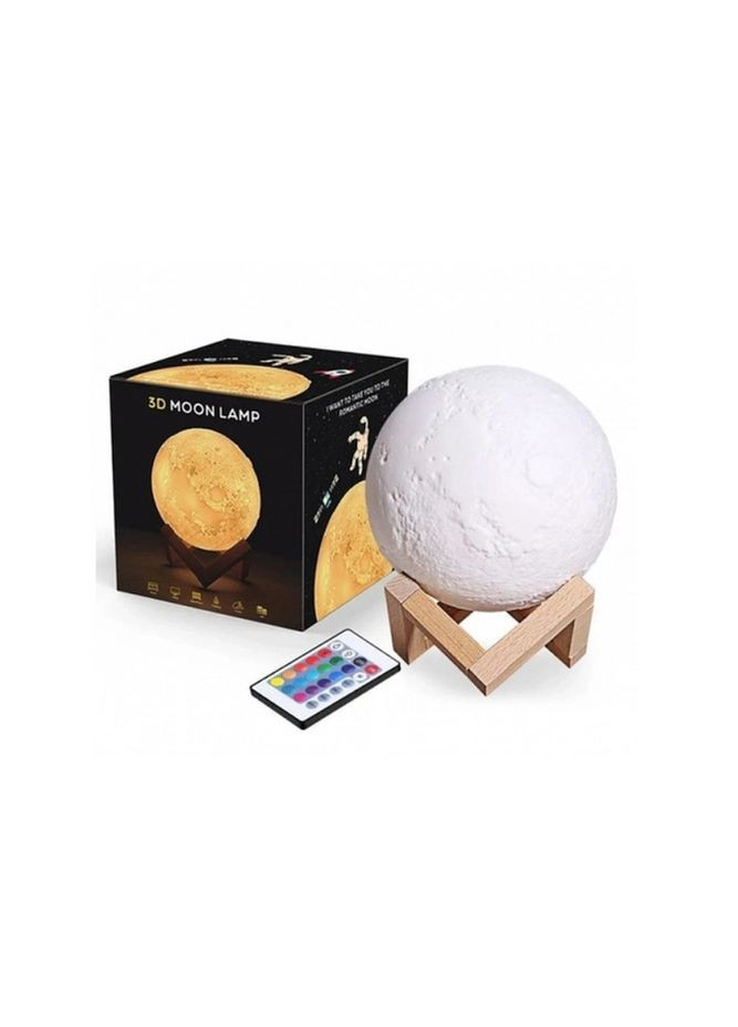 Светильник настольный детский 3D Белая Луна Moon Light Lamp 15 см с аккумулятором No Brand (277949436)