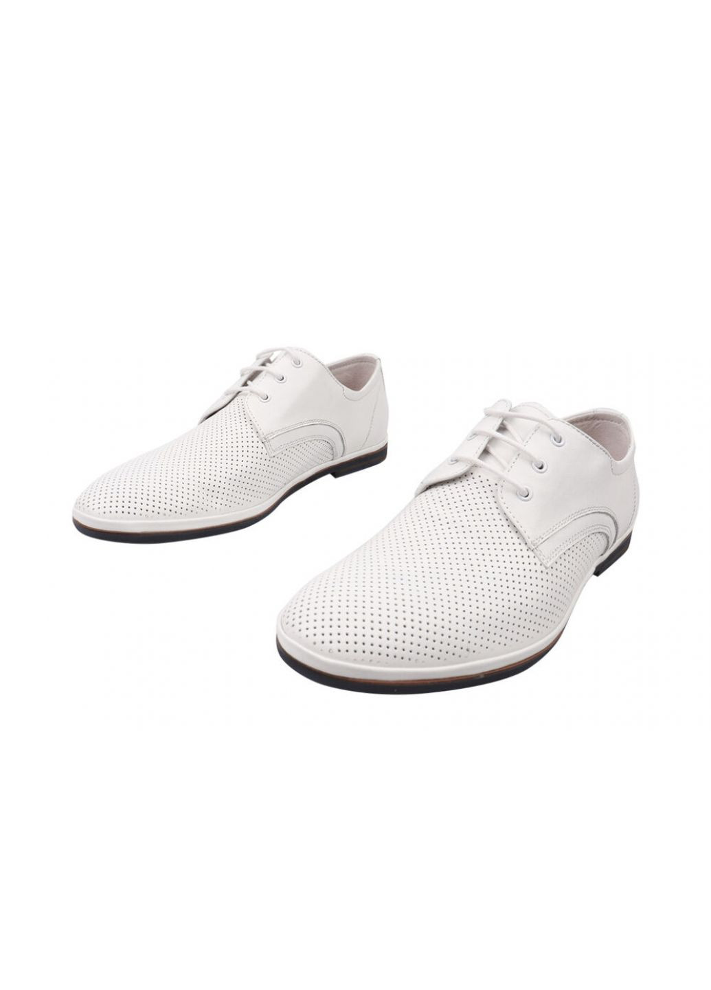 Белые туфли мужские из натуральной кожи, на низком ходу, на шнуровке, цвет белый, Emillio Landini