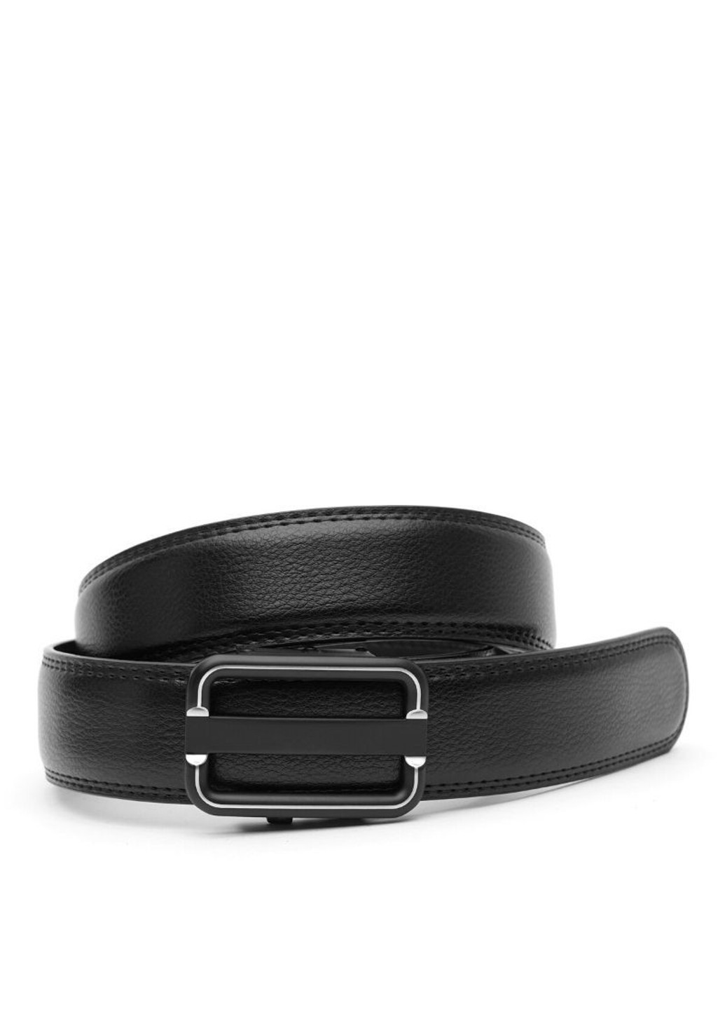 Кожаный ремень с автоматической пряжкой V1GKX22-black Borsa Leather (266143264)