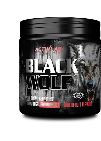 Предтренировочный комплекс Black Wolf 300 g (Black currant) ActivLab (256995330)
