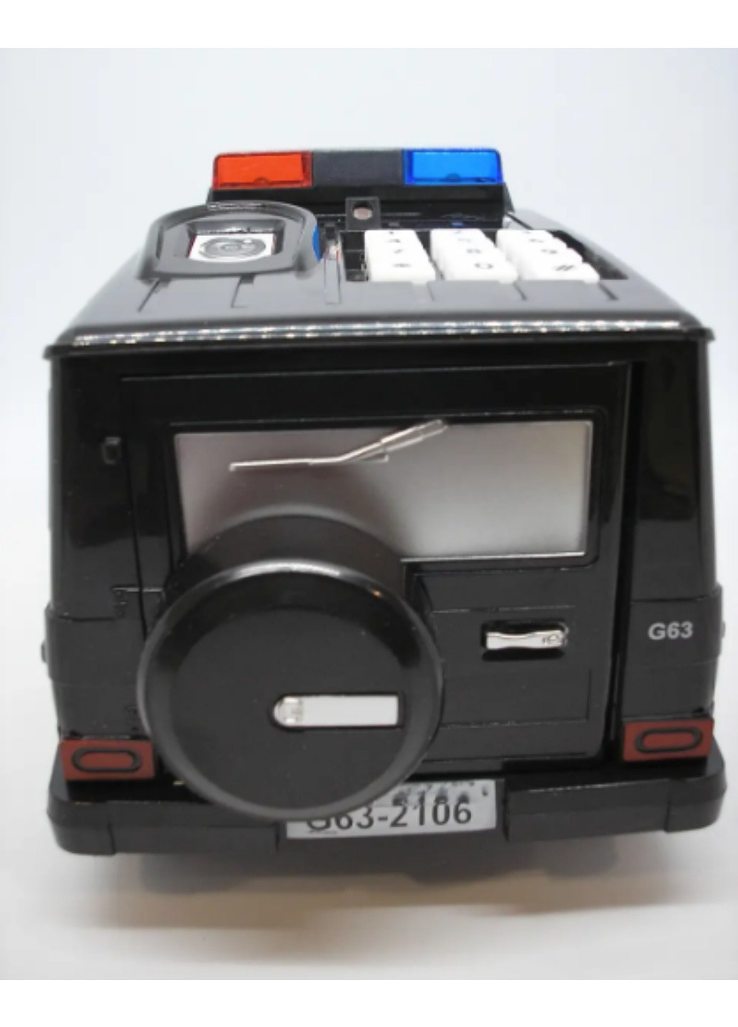 Сейф машинка копилка электронная с кодовым замком и сканером отпечатка пальца полицейская G 63 No Brand (259753322)