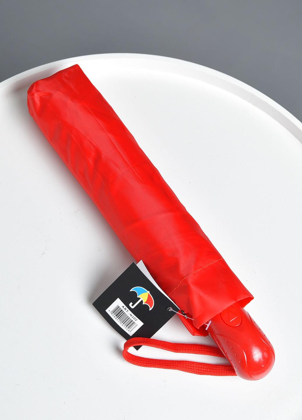 Зонт полуавтомат красного цвета Let's Shop (269088924)