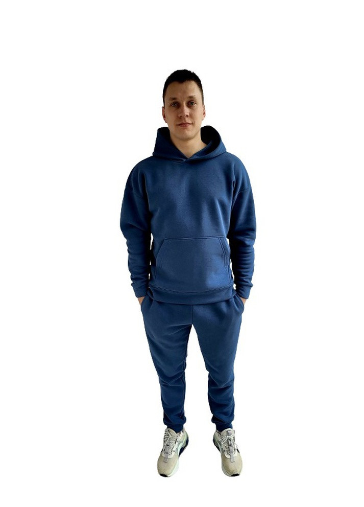 Мужской спортивный костюм синий No Brand (258260607)