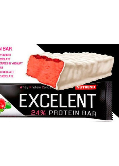 Excelent Protein bar 85 g Black Currant and Cranberries in Yogurt Glaze Nutrend (256722874)